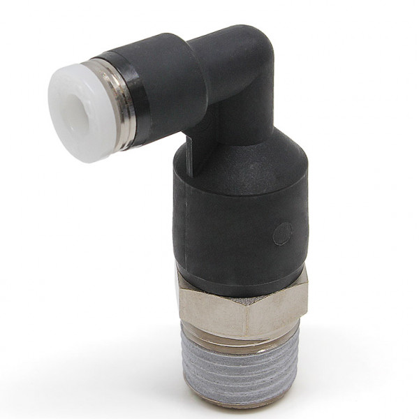 Đầu Nối Nhanh Khí Nén Dạng Cong 90° Ren Ngoài (Dài) Pisco PLL5/32-N2UW