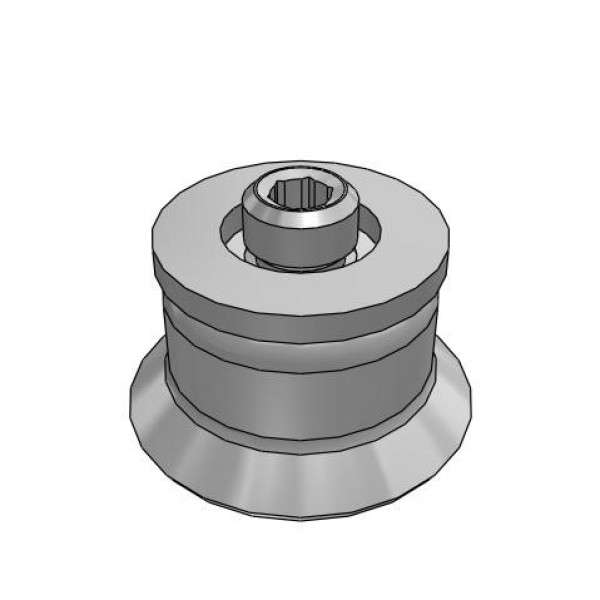 Bộ Nấm Hút Chân Không Có Vít Ren, Cao Su Fluoro, O.D 20 mm, Pisco VP20RF-M6