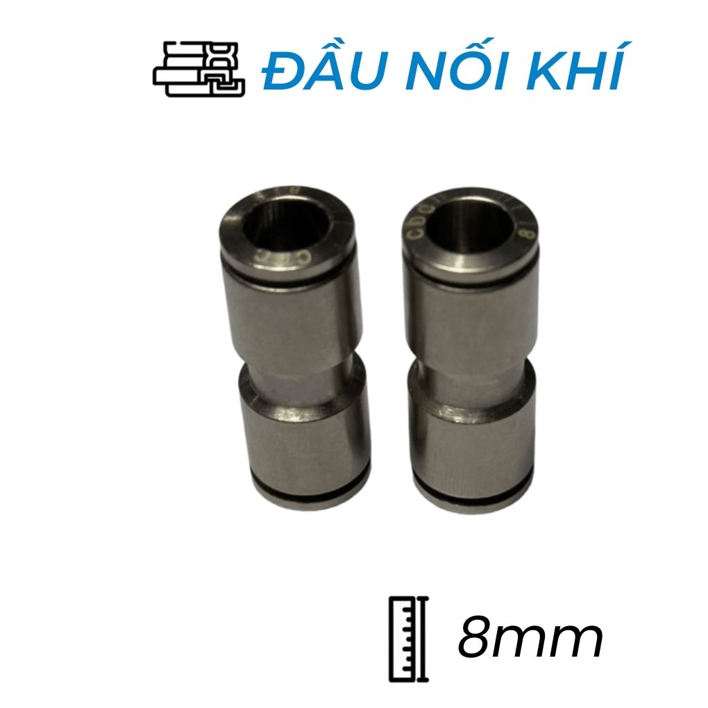 Đầu Nối Nhanh Khí Nén Đồng Ø8mm CDC BUC 08