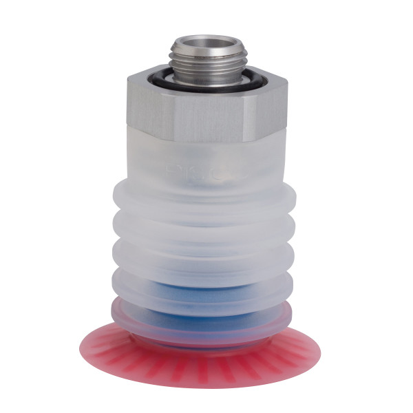 Bộ Nấm Hút Chân Không Và Giá Đỡ Ngành Bao Bì, Silicone, O.D 40 mm, Pisco VPE40PBS25-G4-MS