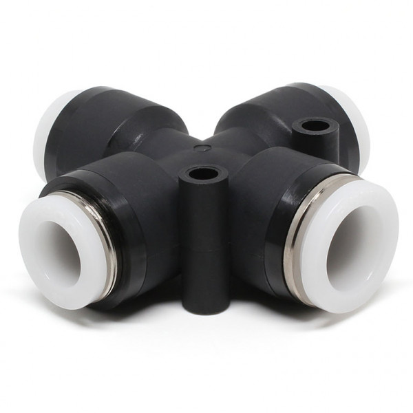 Đầu Nối Nhanh Khí Nén Ngã 4 Dạng Nối Giảm Pisco PZC1/2-3/8