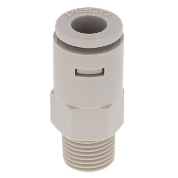 Đầu Nối Nhanh Khí Nén Dạng Thẳng Thân Lục Giác Ren Ngoài Pisco APC6-01-N