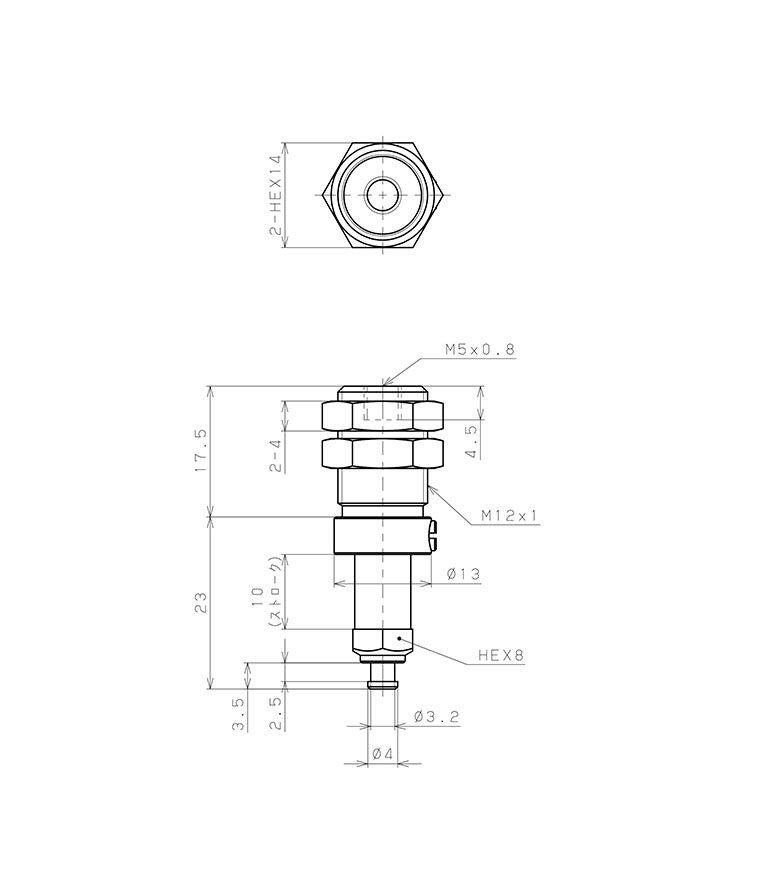 Bản vẽ kỹ thuật Giá Đỡ Nấm Hút Chân Không Có Lò Xo, Pisco VPC-T8-10-M5