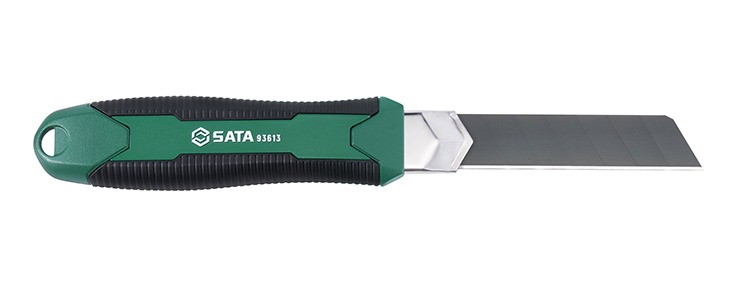 Dao Rọc Giấy Hợp Kim Nhôm 25×125 mm SATA 93613