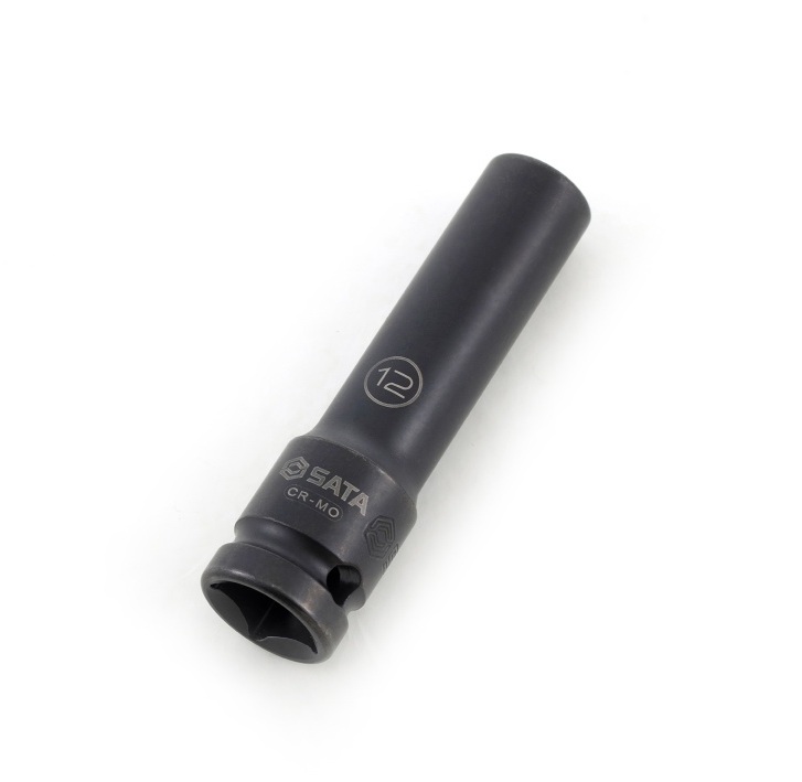 Đầu Tuýp Dài Lục Giác Đen 1/2" Thành Mỏng 11 mm SATA 34404T