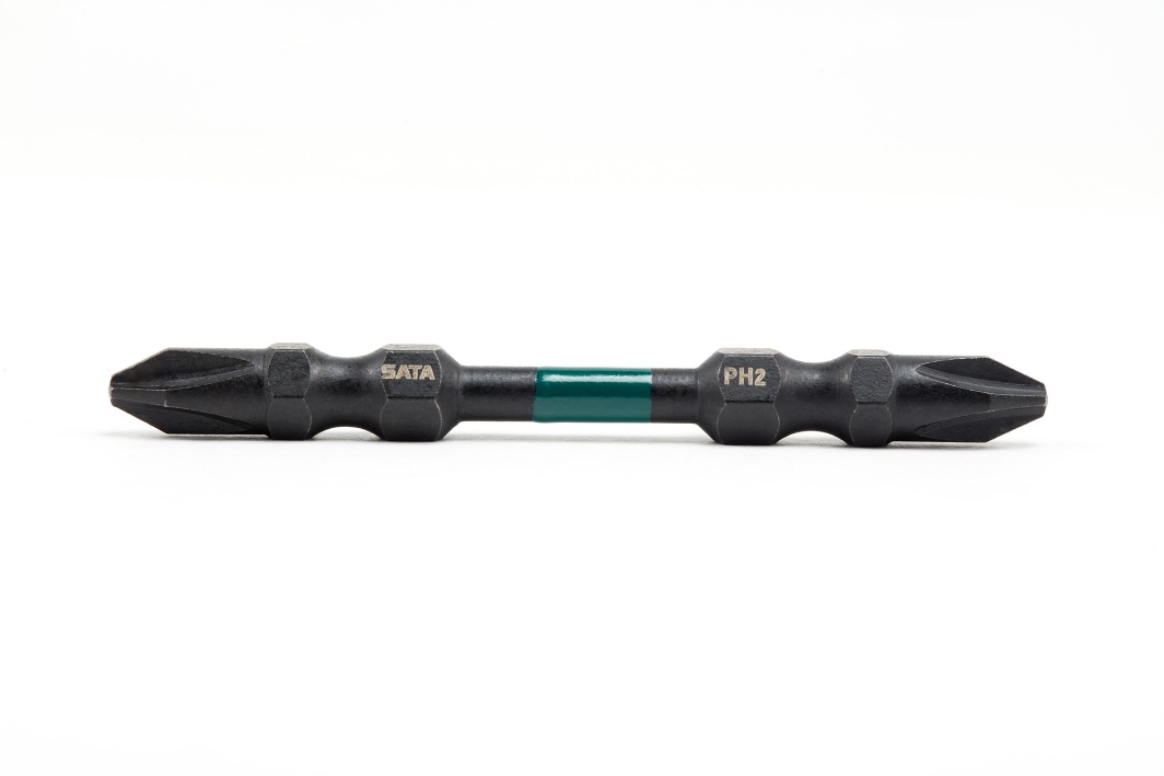 Bộ 10 Mũi Vít Bake 2 Đầu 1/4" Thép Đen #1×65 mm SATA 59801