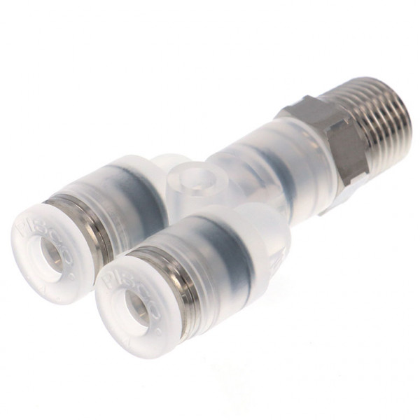 Đầu Nối Nhanh Khí Nén Dạng Chữ Y Ren Ngoài Pisco SPPX4-01SP
