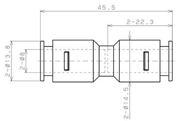 Bản vẽ kỹ thuật Đầu Nối Nhanh Khí Nén Dạng Thẳng Pisco APU8-C