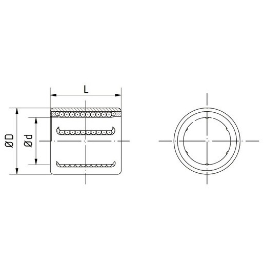 Bản vẽ kỹ thuật Vòng Bi Cầu Dẫn Hướng NTN KH1630
