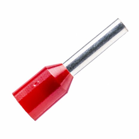 Cosse Pin Rỗng Nhựa 1mm Màu Đỏ KST E1010-RED