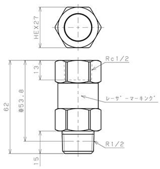 Bản vẽ kỹ thuật Van Khí Nén Một Chiều  Pisco CVF04-04A