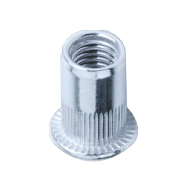 Tán Rút (Nutsert) Thép Mạ Kẽm Trắng Cr3+ M4x11