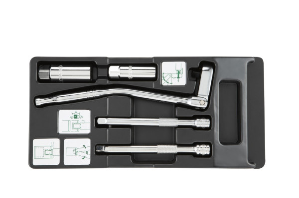 Bộ Cần Siết 3/8" 5 Chi Tiết SATA 09003