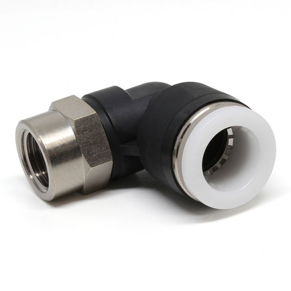 Đầu Nối Nhanh Khí Nén Dạng Cong 90° Ren Trong Pisco PLF1/2-03