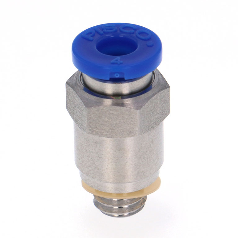 Đầu Nối Nhanh Khí Nén Dạng Thẳng Thân Lục Giác Ren Ngoài Pisco SPC4-M6-UC