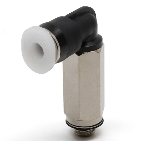 Đầu Nối Nhanh Khí Nén Dạng Cong 90° Ren Ngoài (Dài) Pisco PLL1/8-M5M