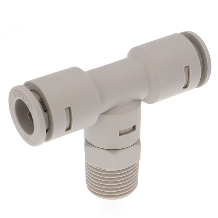 Đầu Nối Nhanh Khí Nén Dạng Chữ T Ren Ngoài Pisco APB10-03-N-C
