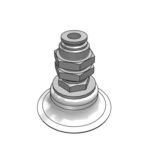 Bộ Nấm Hút Chân Không Và Giá Đỡ, Silicone, O.D 40 mm, Pisco VPA40RS-6J