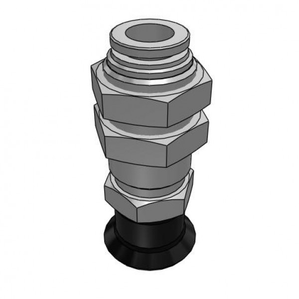 Bộ Nấm Hút Chân Không Và Giá Đỡ, Cao Su Nitrile (NBR), O.D 15 mm, Pisco VPA15RN-6J