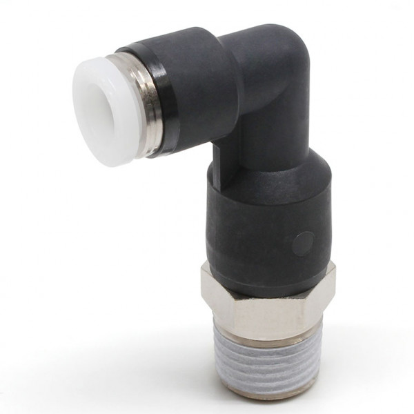 Đầu Nối Nhanh Khí Nén Dạng Cong 90° Ren Ngoài (Dài) Pisco PLL1/4-N2U