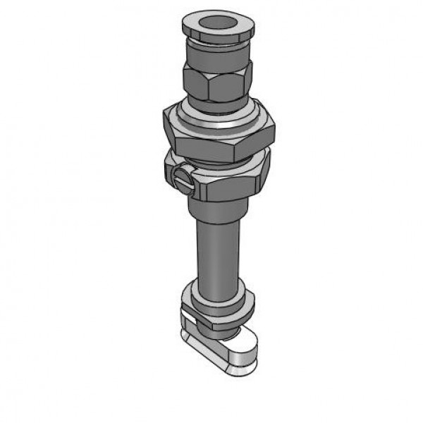 Bộ Nấm Hút Chân Không Hình Oval Và Giá Đỡ, Silicone, O.D 8x20 mm, Pisco VPOC8x20-20ES-6J