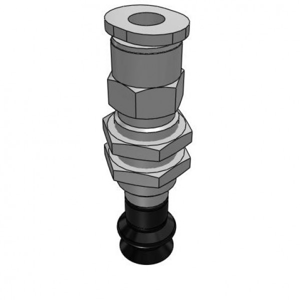 Bộ Nấm Hút Chân Không Và Giá Đỡ, Cao Su Nitrile Dẫn Điện (Điện Trở Thấp), O.D 8 mm, Pisco VPA8BNE-4J