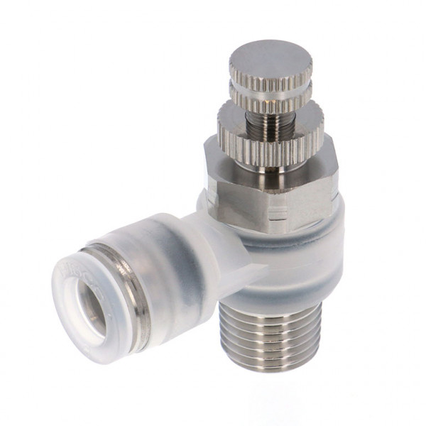 Van Tiết Lưu Khí Nén Chân Kim, Nhựa PP Và Inox 304 Pisco PJNC8-02