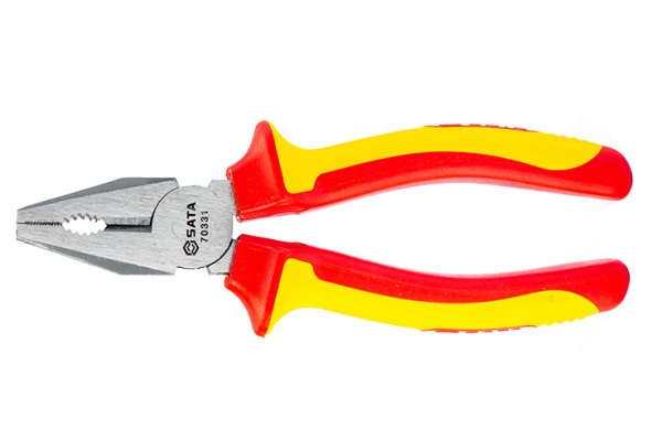 Kìm Điện Chuyên Dùng 8 inch/200 mm Cách Điện 1000 V SATA 70333