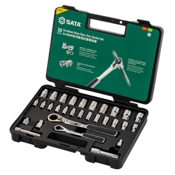 Bộ 30 Đầu Tuýp 13×20 mm 30 Chi Tiết SATA 09132