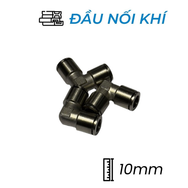 Đầu Nối Nhanh Khí Nén Đồng Cong Ø10mm CDC BUL 10