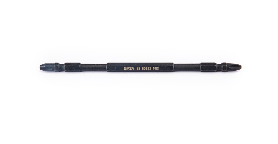 Bộ 10 Mũi Vít Bake 2 Đầu 1/4" Thép Đen #3×150 mm SATA 59823