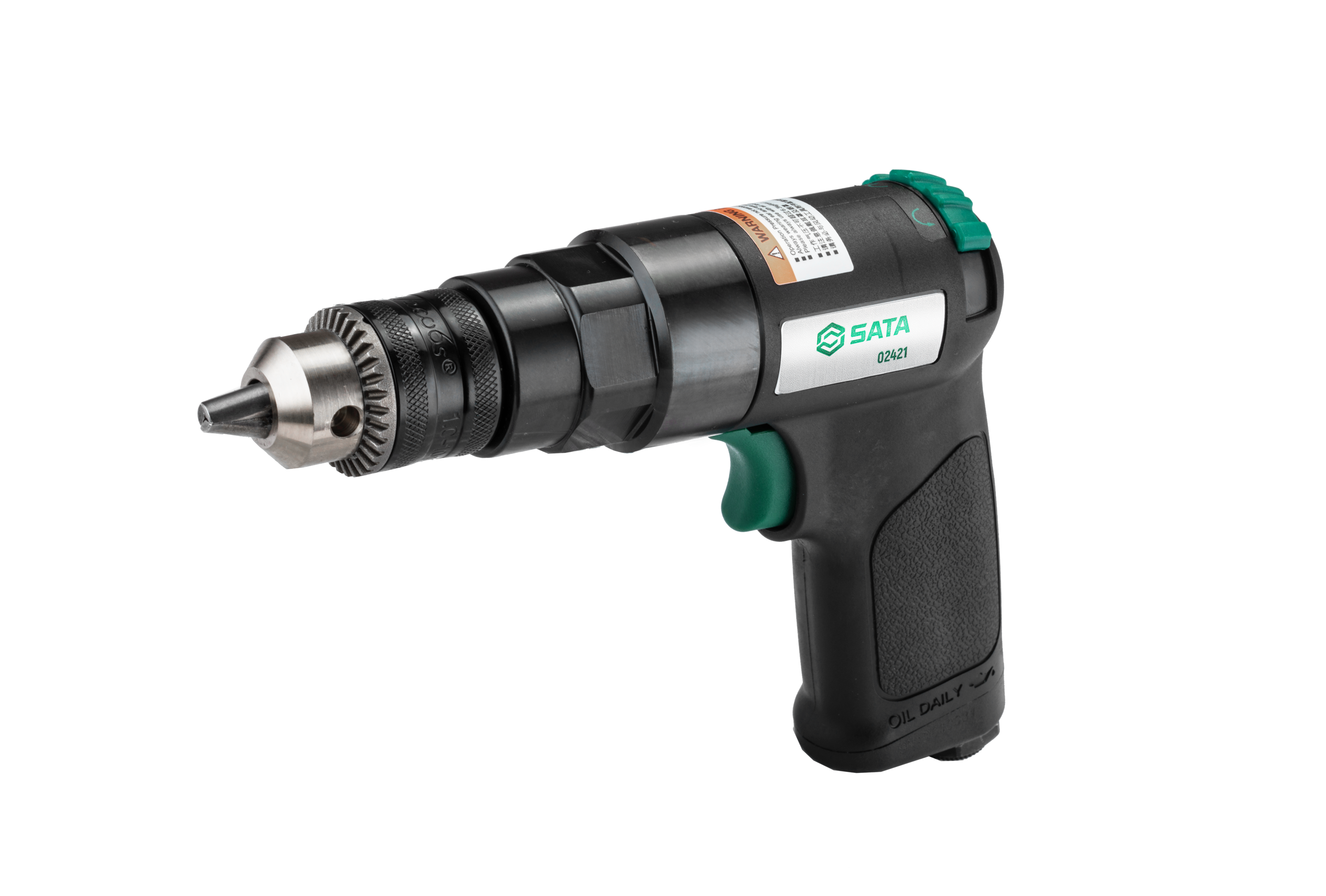 Máy Khoan Khí Nén Đảo Chiều Đầu Kẹp 3/8" SATA 02421