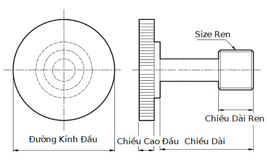 Bản vẽ kỹ thuật Vít Đầu Phẳng Có Khía Inox 303 RNCB3-4-15