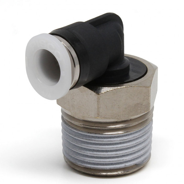 Đầu Nối Nhanh Khí Nén Dạng Cong 90° Ren Ngoài Pisco PL1/4-N3MU