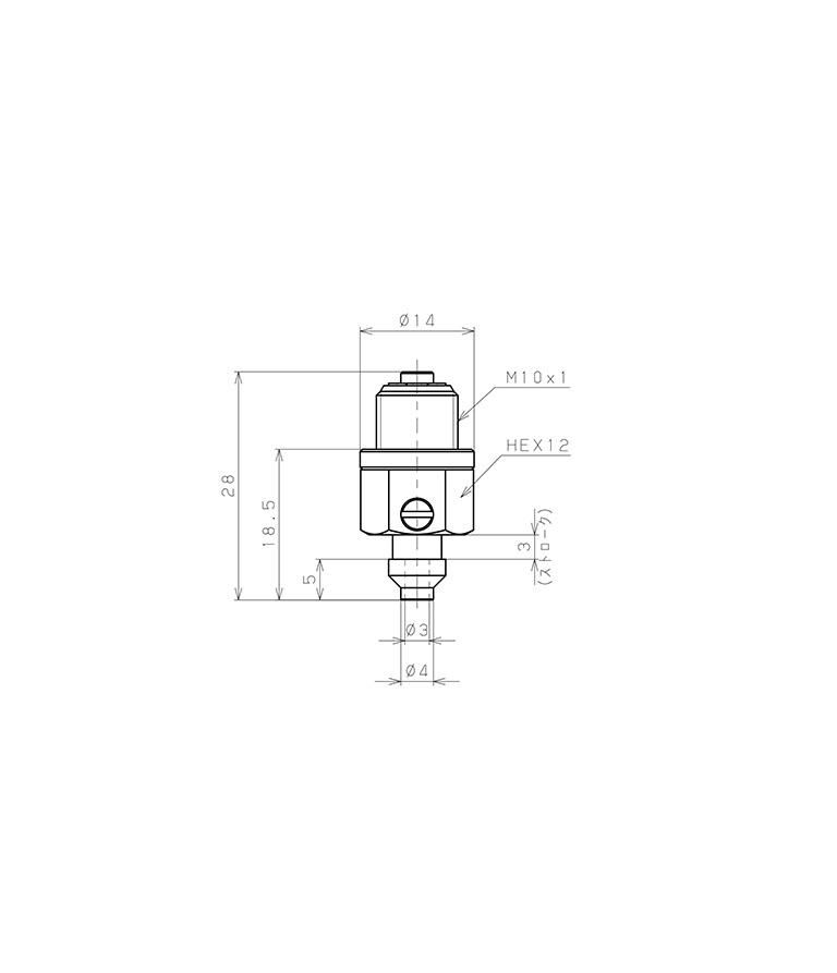 Bản vẽ kỹ thuật Bộ Nấm Hút Chân Không Và Giá Đỡ, Silicone Dẫn Điện, O.D 4 mm, Pisco VPF4RSE