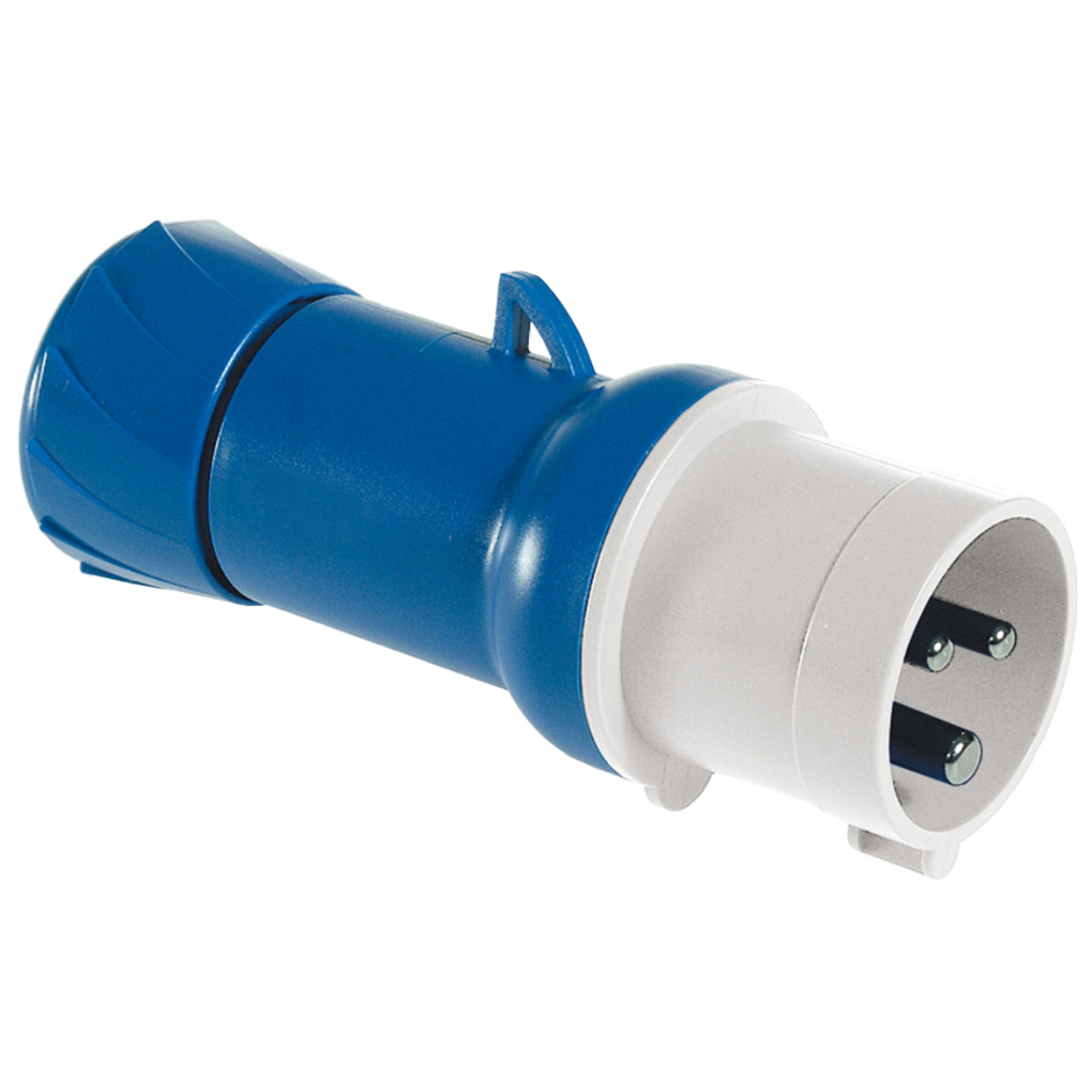 Phích cắm di động Schneider màu Xanh Dương 16A-230V-2P-IP44