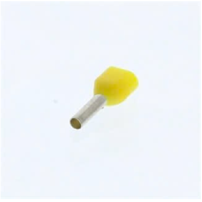 Cosse Pin Đôi Có Nhựa 1mm Màu Vàng KST TE1008-YELLOW