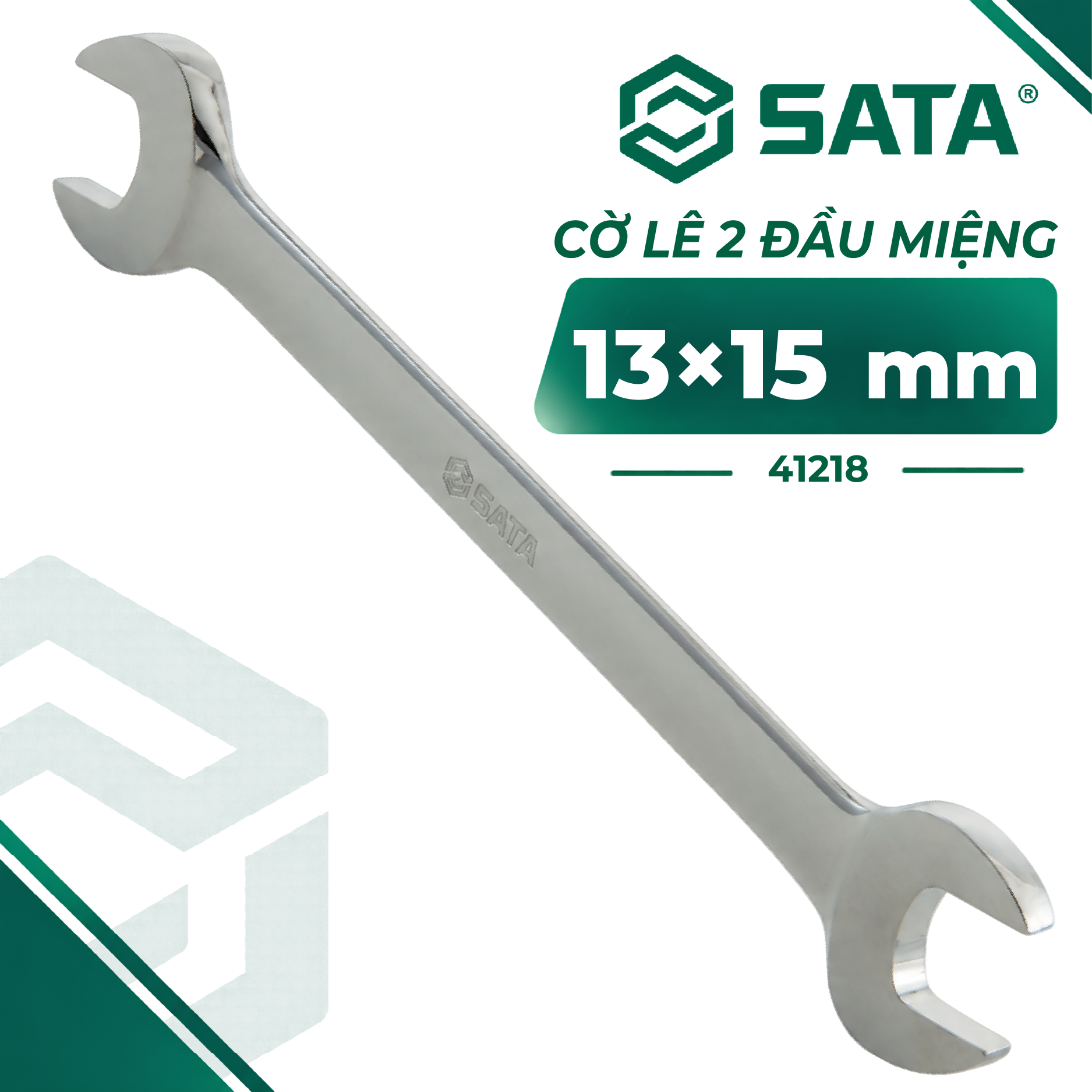 Cờ Lê 2 Đầu Miệng 13×15 mm SATA 41218