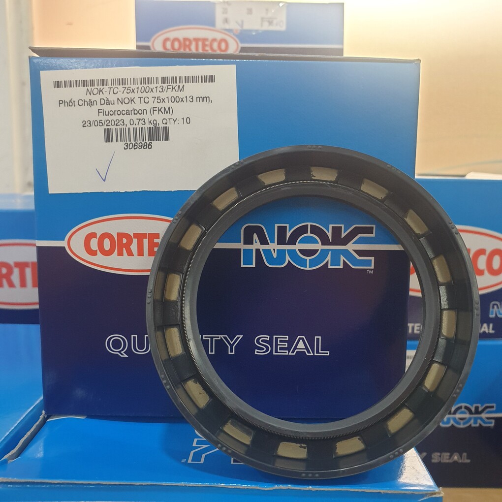 Phớt Chắn Dầu NOK TC 75x100x13 mm, Nitrile (NBR)