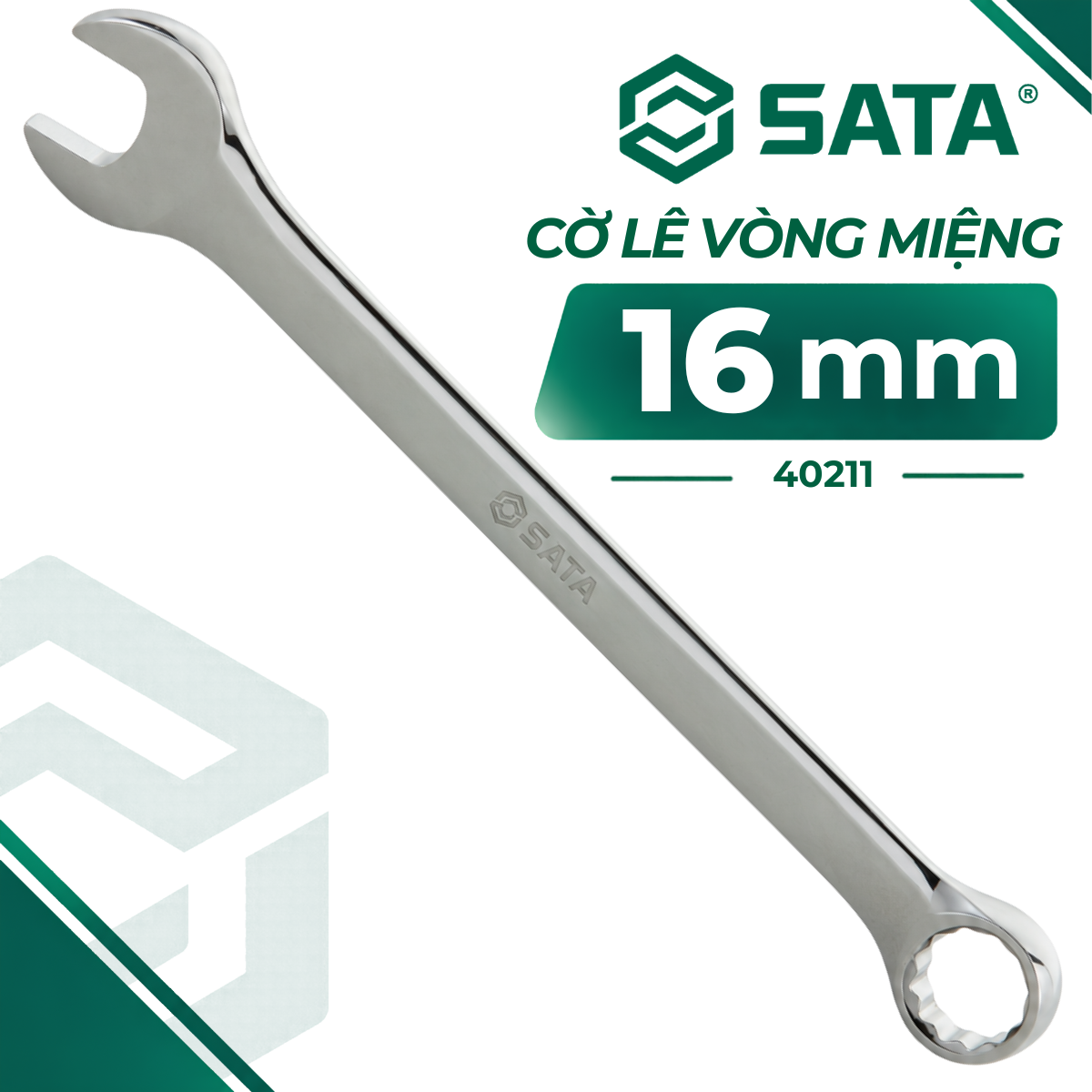Cờ Lê Vòng Miệng 16 mm SATA 40211