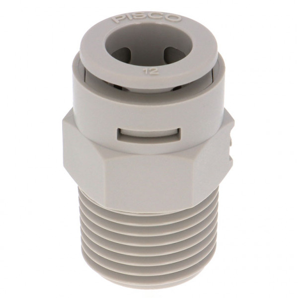 Đầu Nối Nhanh Khí Nén Dạng Thẳng Thân Lục Giác Ren Ngoài Pisco APC12-04-E-TP