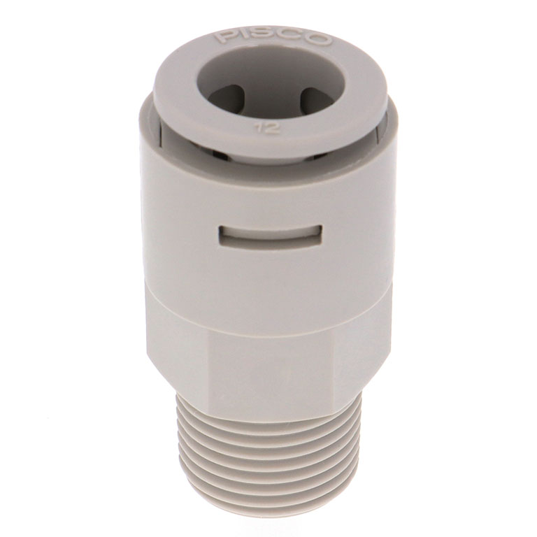 Đầu Nối Nhanh Khí Nén Dạng Thẳng Thân Lục Giác Ren Ngoài Pisco APC12-03-E-C