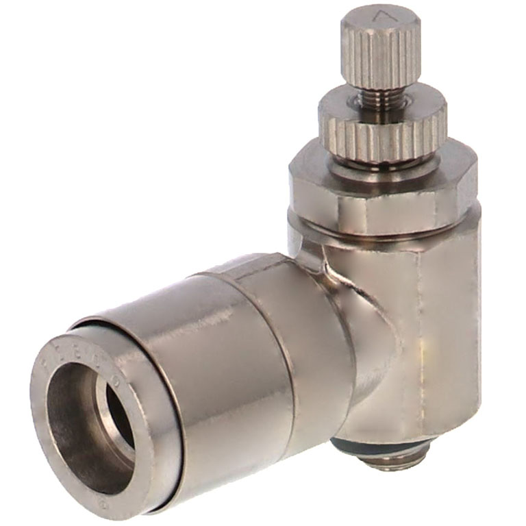 Van Tiết Lưu Khí Nén Bằng Đồng Mạ Niken Pisco KJSC6-M5A