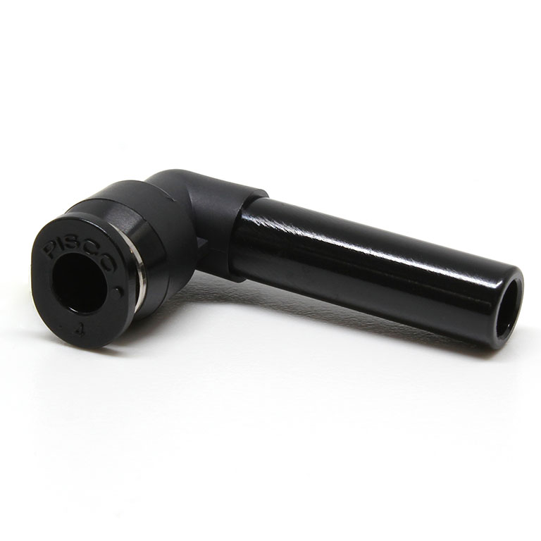 Đầu Nối Nhanh Khí Nén Giữa Ống Khí Và Fitting Dạng Nối Giảm Cong 90° Pisco PLGJ6-4M-C