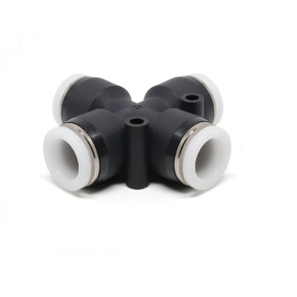 Đầu Nối Nhanh Khí Nén Ngã 4 Dạng Nối Giảm Pisco PZB3/8-5/16