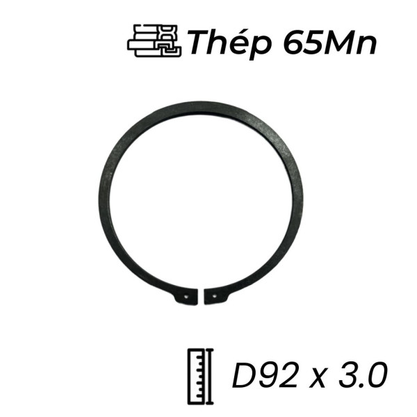 Phe Gài Trục Thép 65Mn DIN471 D92x3.0