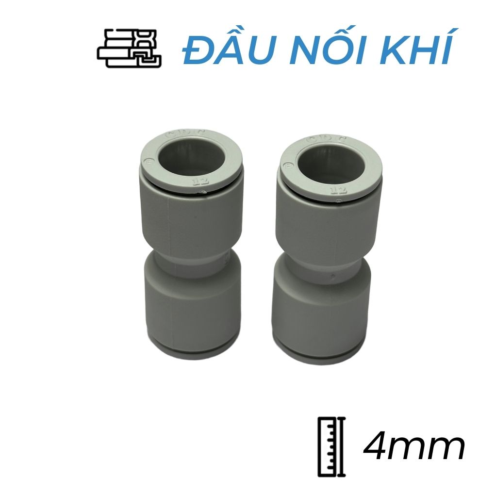 Đầu Nối Nhanh Khí Nén Ø4mm CDC MPUC 04-W (Màu Trắng)