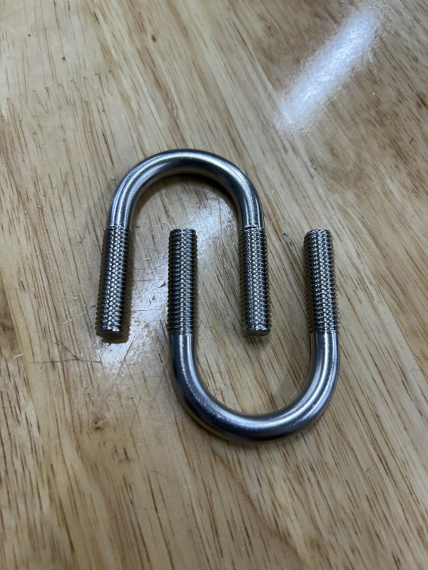 Cùm U Inox 304 DN20 M8x27-54mm
