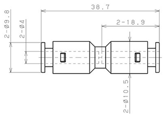 Bản vẽ kỹ thuật Đầu Nối Nhanh Khí Nén Dạng Thẳng Pisco APU4-E-C