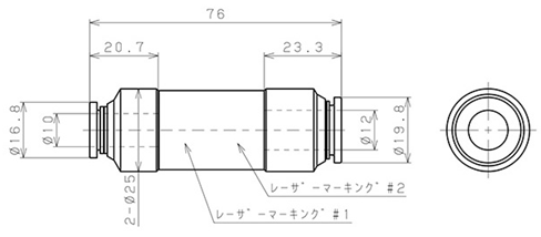 Bản vẽ kỹ thuật Van Khí Nén Một Chiều  Pisco CVG12-10B